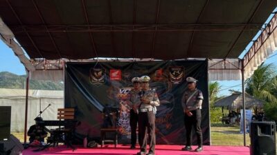 Satlantas Lombok Barat dan VOCLOM Gelar Edukasi Safety Riding di Gerung