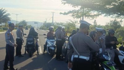 Satlantas Lombok Barat Gelar Operasi Patuh, Fokus Disiplin Pengendara Roda Dua