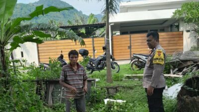 Dukung Ketahanan Pangan, Bhabinkamtibmas Ajak Warga Krandangan Bertani dan Beternak