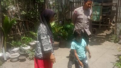 Kunjungan Humanis Bhabinkamtibmas, Ajak Warga Manfaatkan Lahan Pekarangan untuk Ketahanan Pangan