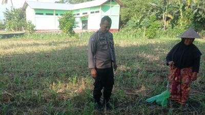 Kunjungan Humanis Bhabinkamtibmas di Kuranji, Pekarangan Jadi Sumber Pangan